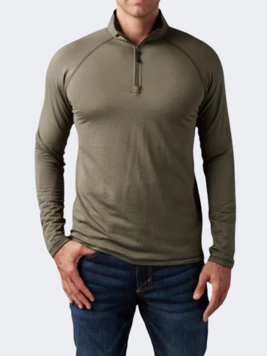 5-11 Brand Stratos Men Tactical Long Sleeve Ranger Green