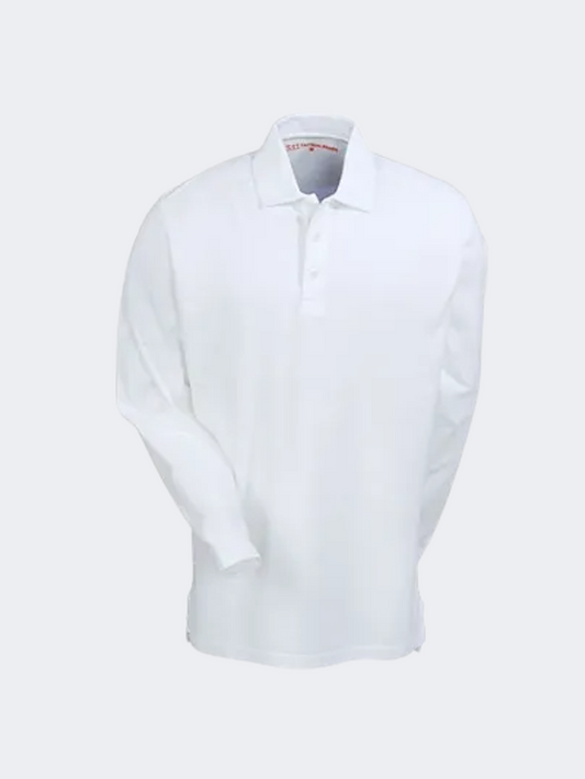 5-11 Brand Professional Men Tactical Polo Long Sleeve White