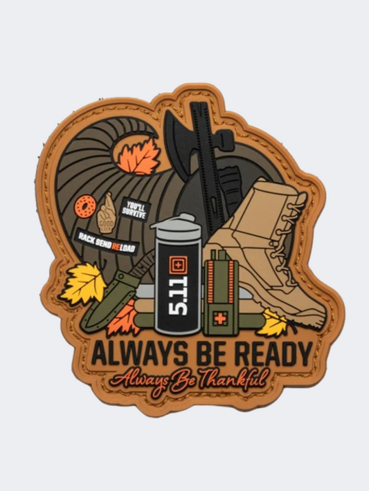 5-11 Always Be Thankful Tactical Patch Orange