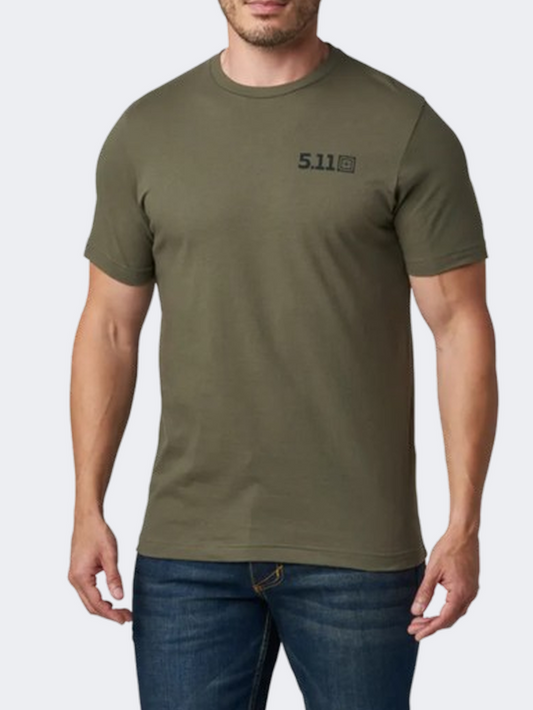 5-11 Ballistic Meditation Men Tactical T-Shirt Ranger Green