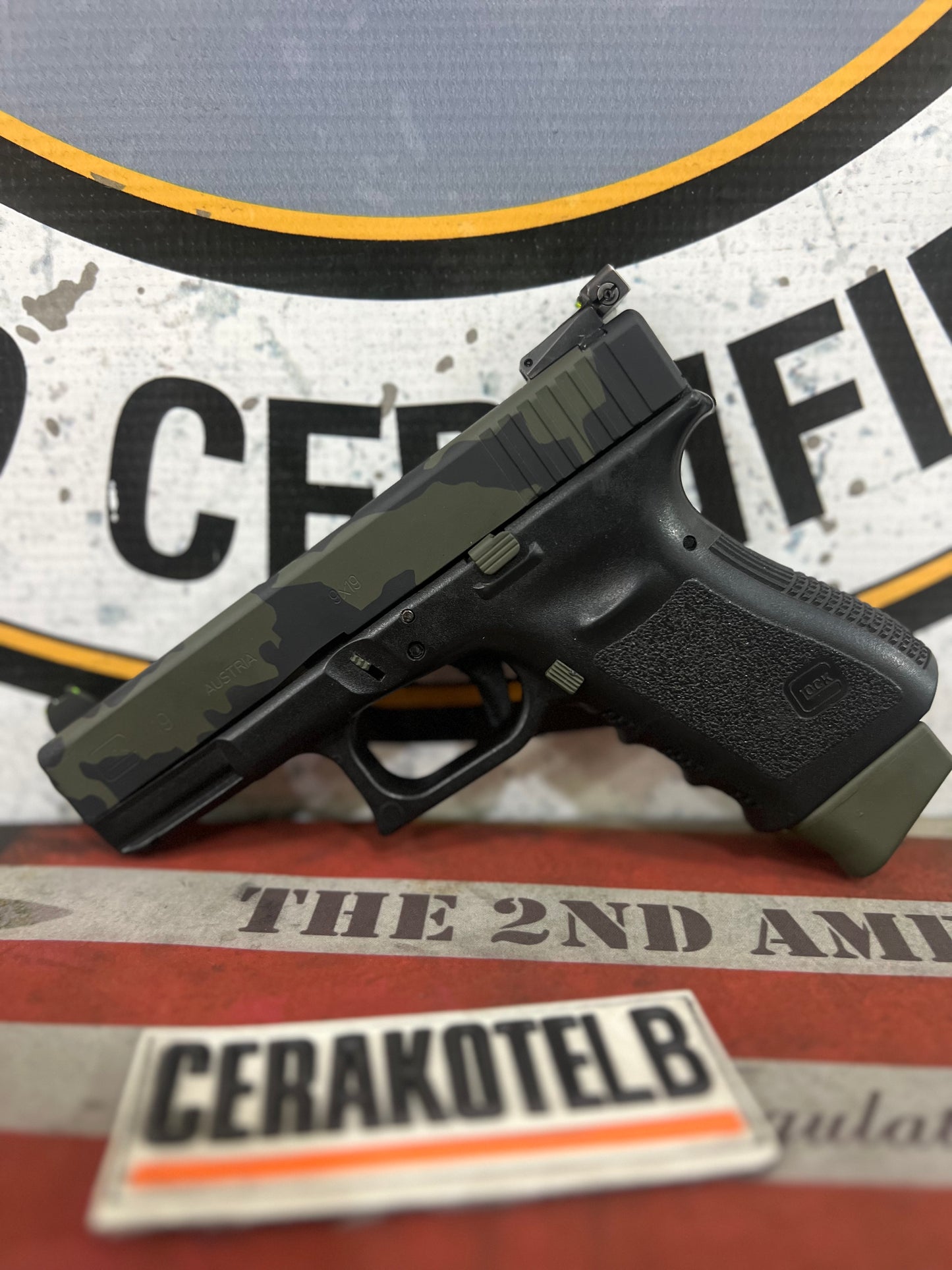 GLOCK 19 EN 3 GREEN/BLACK