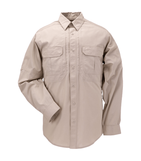 5-11 Taclite Pro L/S Shirt Tdu Khaki Men Tactical Longsleeve Beige 72175-162