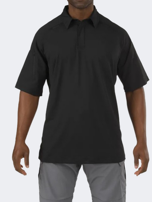 5-11 Rapid Performance Men Tactical Polo Short Sleeve Black