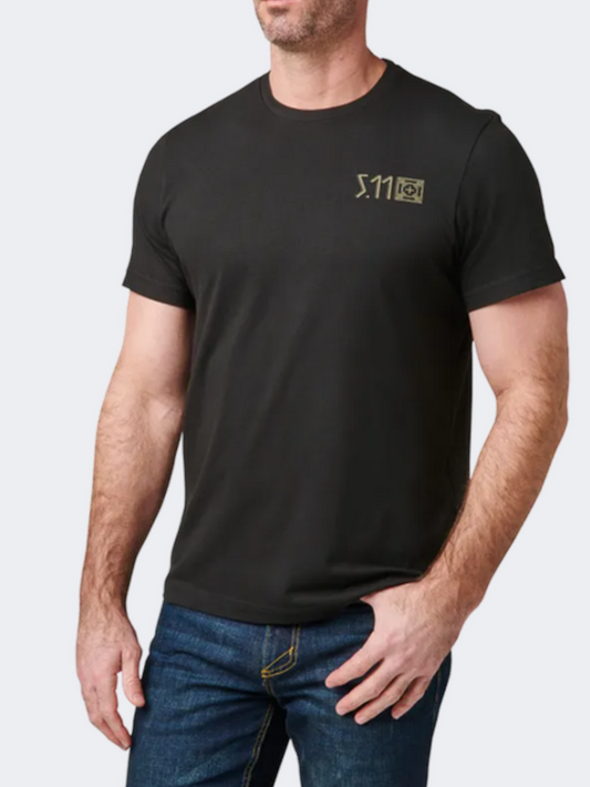 5-11 Brand Kicking Axe Men Tactical T-Shirt Black