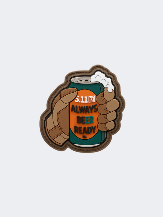 5-11 Brand Always Beer Ready Tactical Patch Brown/Orange