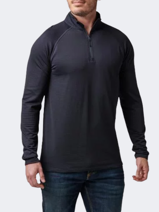 5-11 Brand Stratos Men Tactical Long Sleeve Dark Navy