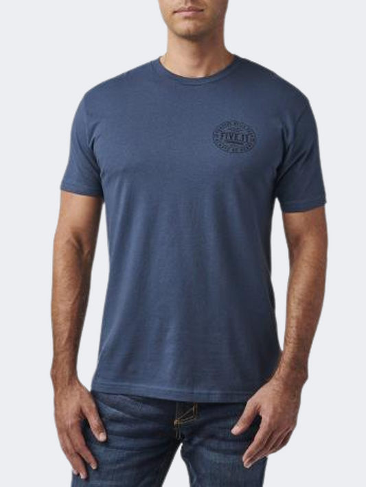 5-11 Brand Camp Knife Men Tactical T-Shirt Navy